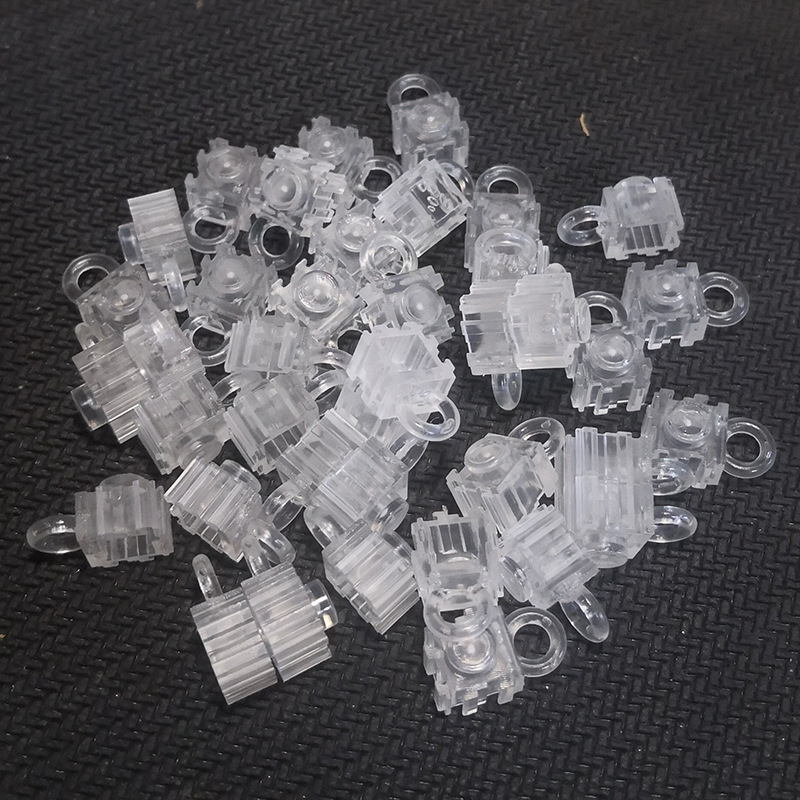 8mm吊坠积木配件吊坠积木2色可选玩具透明色黑色diy微钻石