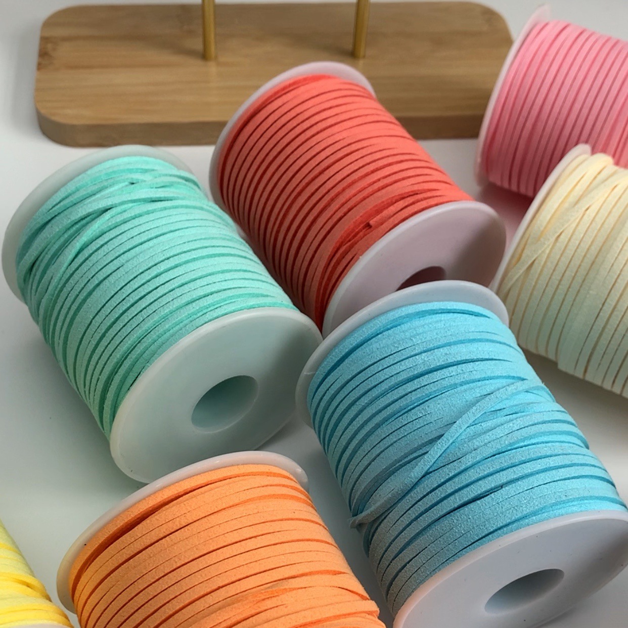 diy挂坠吊绳箱包吊牌韩国韩国麂皮绒绳手作仿皮革麂皮绳双面绒