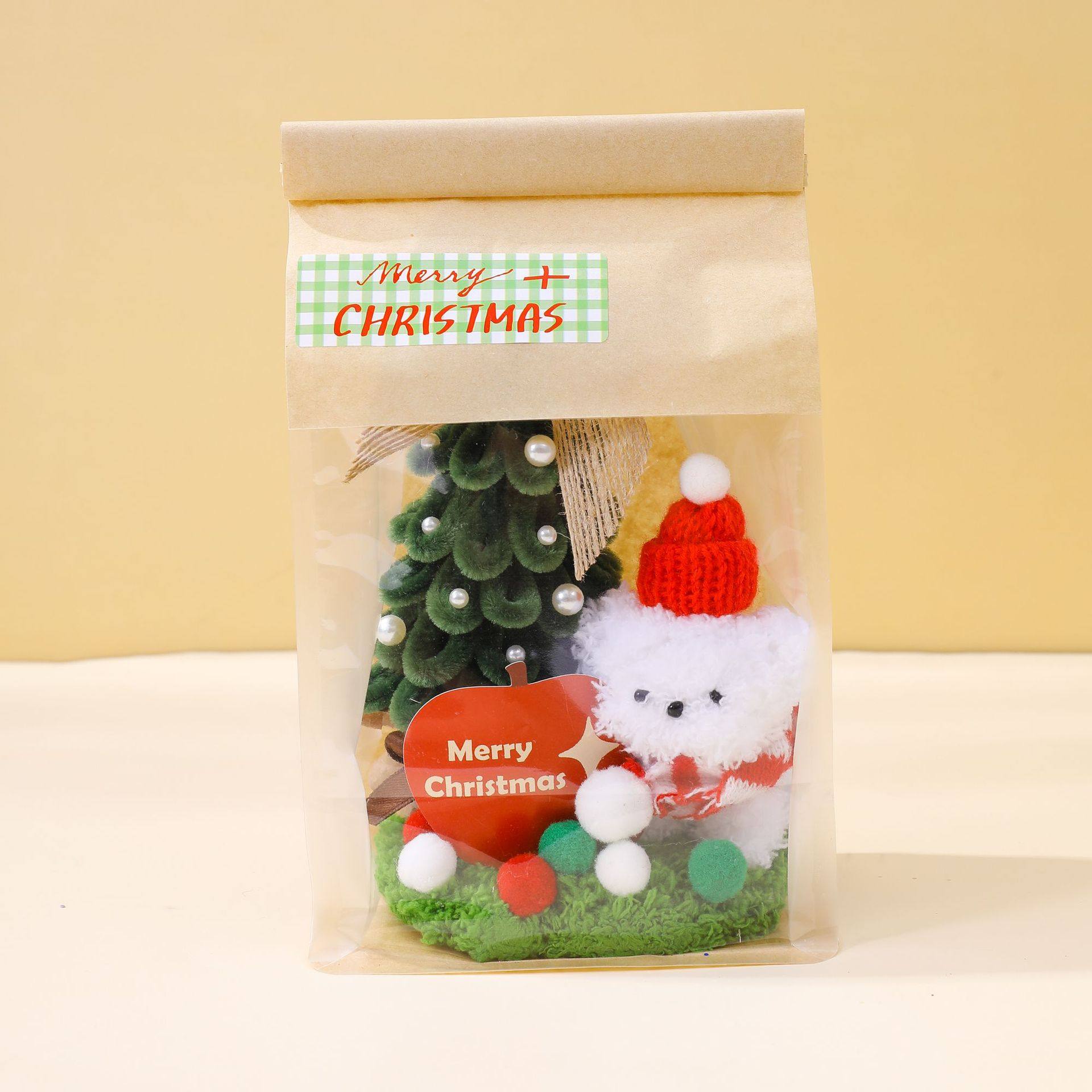 圣诞树摆件礼品袋手作装饰品小狗扭扭棒材料包diy礼物多功能,服饰配件/皮带/帽子/围巾,DIY编织材料包,淘宝优惠券,粉丝福利购,淘宝优惠卷