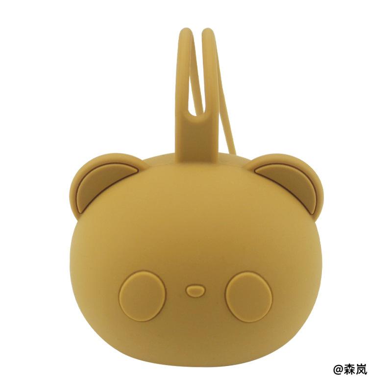防尘便携式挂绳防尘盖链袋奶嘴袋婴儿小挂件奶嘴盒挂件储存包硅胶图片