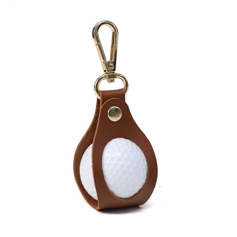 棕色球袋皮革高尔夫球包可挂黑色高尔夫球腰挂式高尔夫球套腰挂式,服饰配件/皮带/帽子/围巾,包挂件,淘宝优惠券,粉丝福利购,淘宝优惠卷