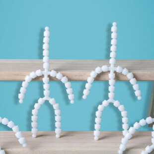 塑料饰品高级感活动10cm用棉花娃娃骨架配件关节手作骨粒转动