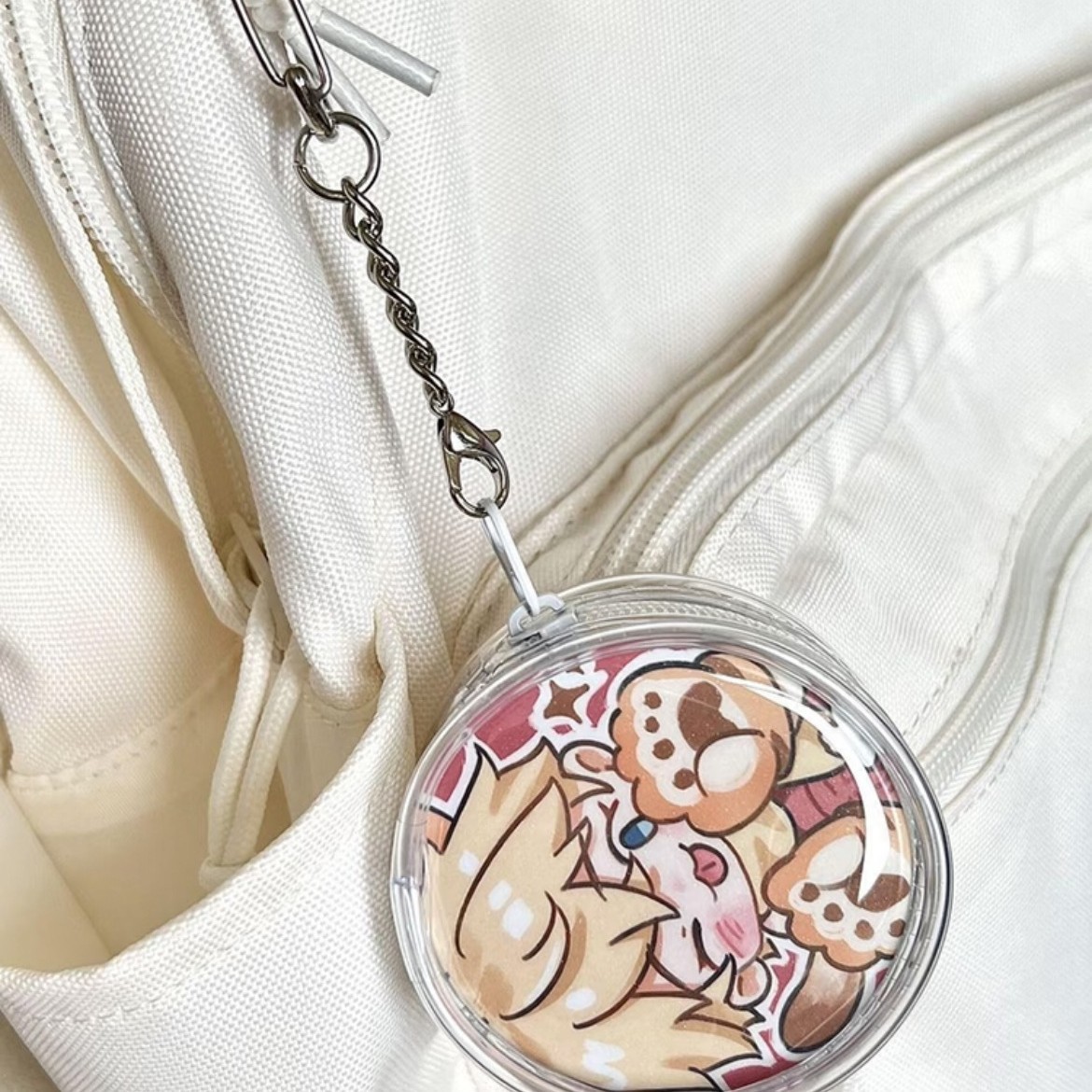 徽章透明PVC收纳包收纳展示挂件包吧唧收纳包防尘透明明星动漫