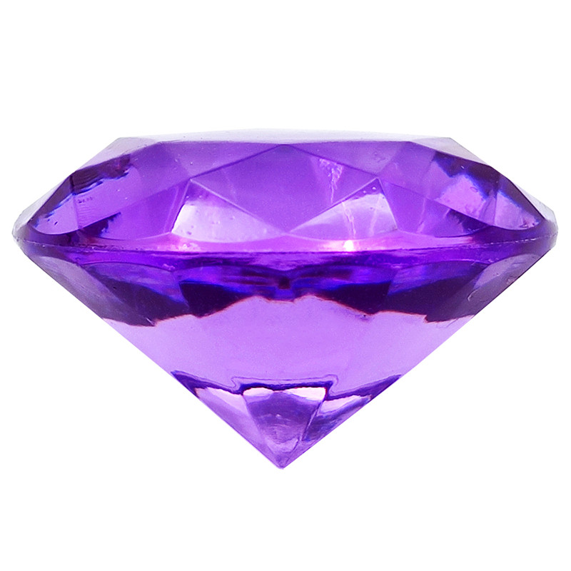 儿童宝石玩具女孩大号仿水晶钻石手工diy亚克力七彩串珠戒子项链