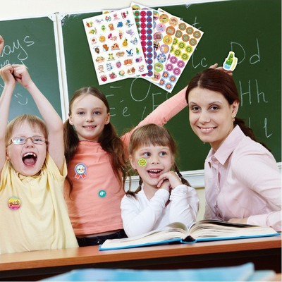 跨境鼓励贴纸844枚Reward Stickers激励卡通英文卡通教师奖励贴纸