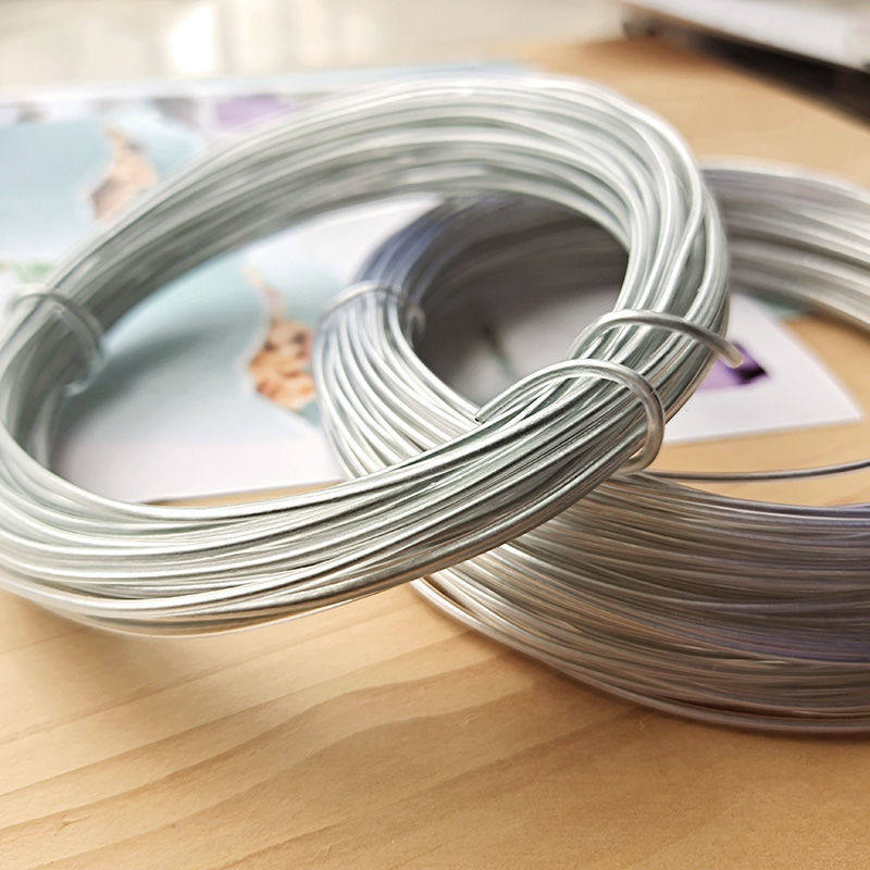 包胶包胶铝线铁丝线毛线编织玩偶材料兔耳朵DIYdiy配件帽檐