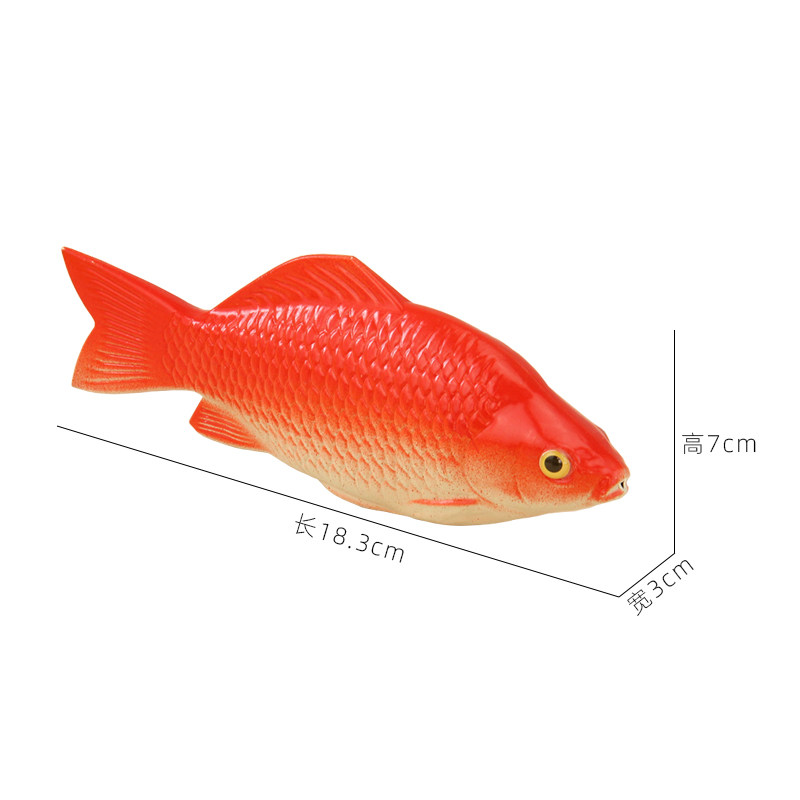 仿真鲫鱼模型塑料淡水假鱼挂串蔬菜水果食物玩具农家装饰挂件道具