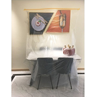 防尘膜家用宿舍灰尘遮挡立式 家具橱柜衣柜桌面遮盖加厚透明保护膜