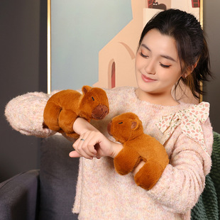 卡皮巴拉玩偶公仔鼻涕水豚卡比吧啦毛绒玩具抱枕娃娃挂件生日礼物