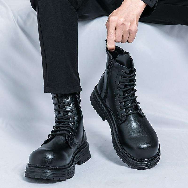 琉璃~玫瑰骑士！英伦风超厚底甜酷马丁靴骑士靴女2025年秋冬新款