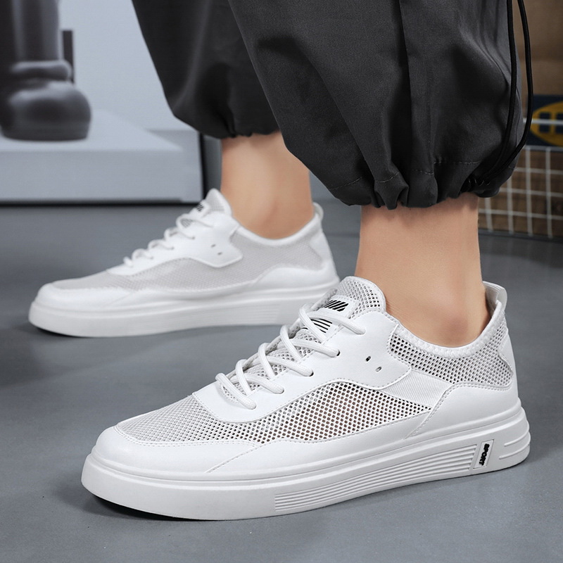 男鞋夏季网面透气薄款网鞋一脚蹬休闲板鞋运动轻便大网眼镂空潮鞋