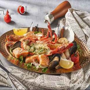 创意时尚 网红锤印玫瑰金椭圆形龙虾芝士西餐具不锈钢盘子西餐鱼盘