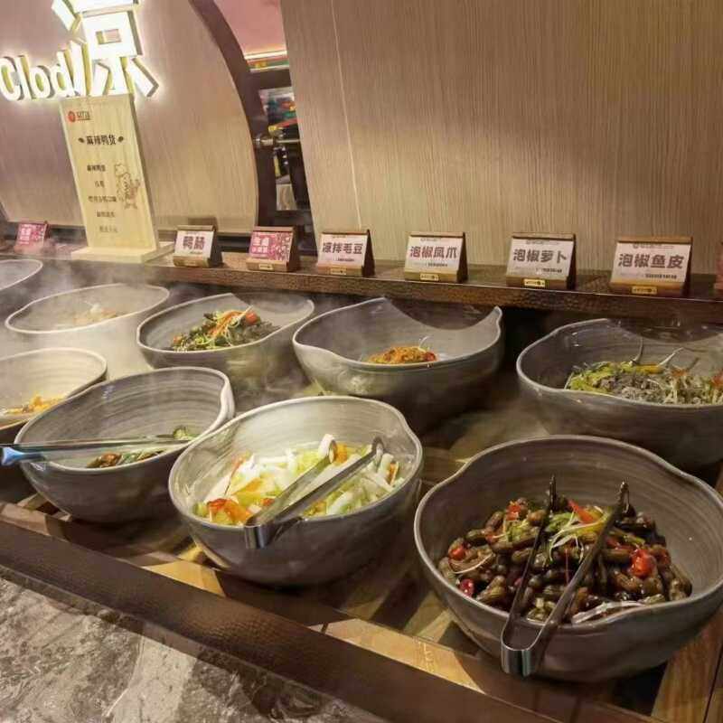 景德镇创意陶瓷餐具自助火锅餐厅刺身水果盘盆冷凉菜专用大碗器皿