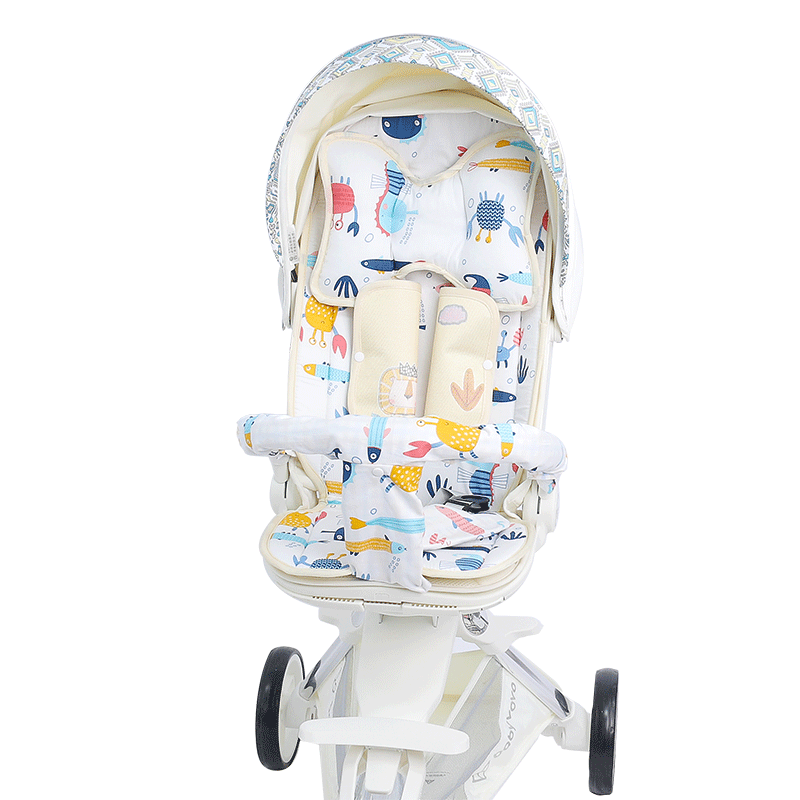 babyvovoV9遛娃神器坐垫夏四季通用宝宝溜娃推车冰丝凉垫保暖棉垫