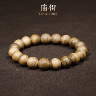 【庙街】 虎斑花珠圆珠素圈手串(多样性发一)