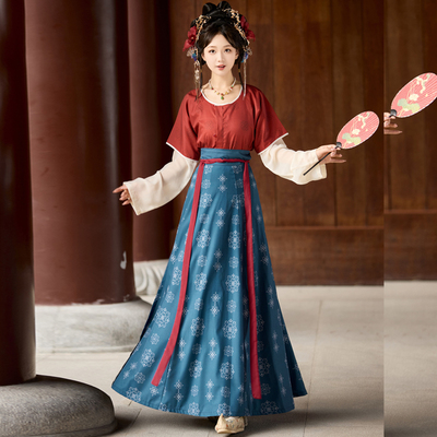 女童汉服超仙气古风刺绣唐装