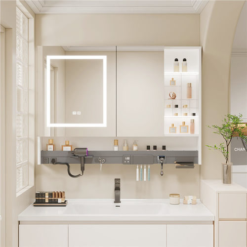 太空铝多功能智能浴室镜柜