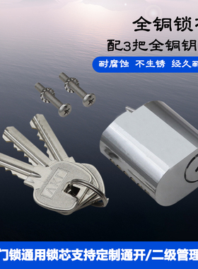 船用防火锁芯C1适用沪江HUJIANG马牌HORSE游艇押运车门锁全铜锁头