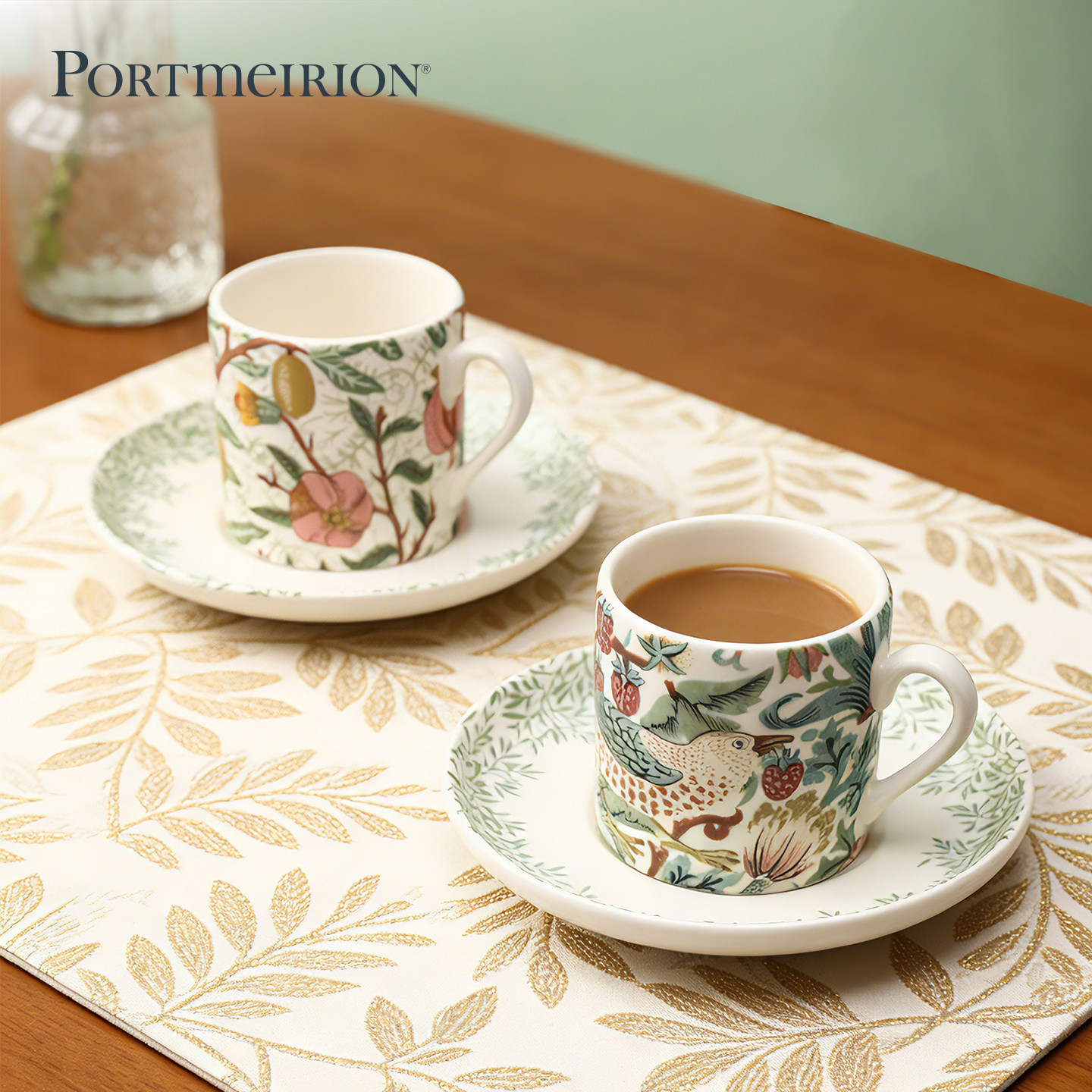 Portmeirion波特美林英国原装进口陶瓷咖啡杯浓缩专用杯套装高档