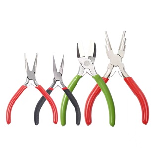 珠宝钳四件套六段钳尖嘴钳弯嘴钳尼龙钳DIY手工迷你钳子工具