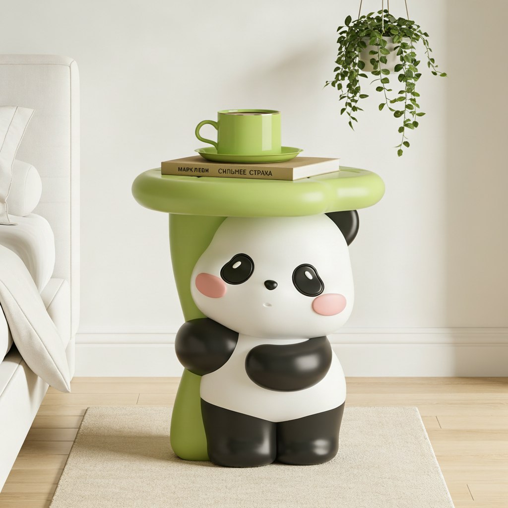 卡通熊猫造型凳子创意手提包设计可爱动物小凳子家居装饰,住宅家具,卡通凳/异形凳,淘宝优惠券,粉丝福利购,淘宝优惠卷