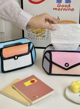 创意卡通包包造型纸巾盒摆件