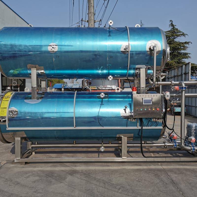 大产量即食粘糯玉米高温杀菌锅一拖二全自动真空包装玉米灭菌蒸锅