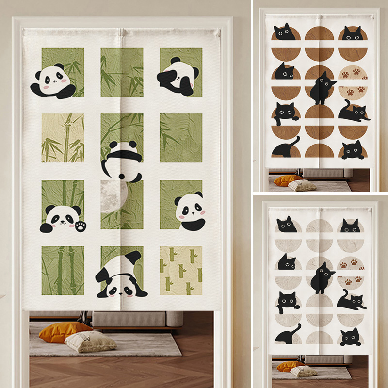 新款门帘隔断帘免打孔