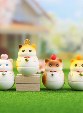 福瑞玩具不倒翁猫猫招財吉祥物