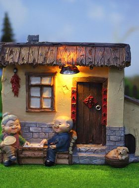 老年老太摆件温馨生日礼物长辈