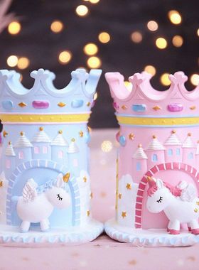 礼物可爱独角兽潮玩摆件桌面收纳