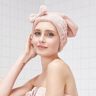 加厚头发洗头超强可爱速帽干法神器女擦毛巾沐浴干发帽包头吸水的