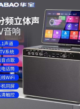 华宝户外大音量高档家庭音响跳广一体机带屏功放机场舞卡拉ok家用