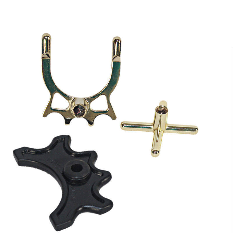 健英台球用品配件黑八桌球杆铜高架十字塑料短架杆台球杆架杆器铜