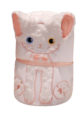 送给女生的猫猫毛毯！