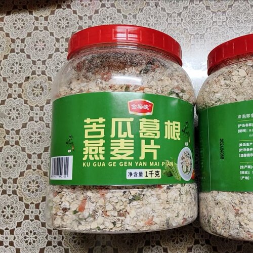 苦瓜葛根燕麦片1000g/罐无糖精免煮即食中老年上班族早餐代餐食品
