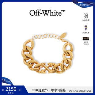 手链 女士金色箭头链条时尚 WHITE OFF