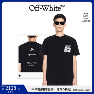 24年新款 T恤短袖 男女同款 OFF WHITE 年中5折起 23号徽标修身