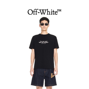 24年新款 T恤短袖 OFF WHITE 文字印花修身 春夏新品 男女同款