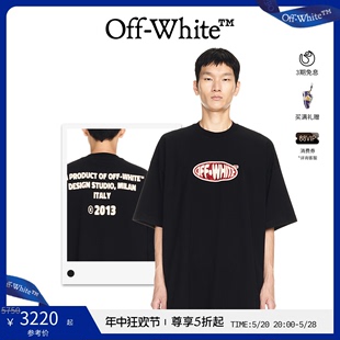 24年新款 型T恤 男女同款 OFF WHITE 年中5折起 水晶徽标超大版