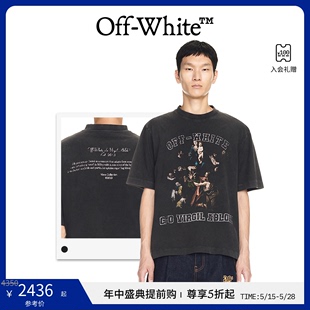 年中5折起 OFF WHITE 宽松T恤短袖 MARY 男女同款