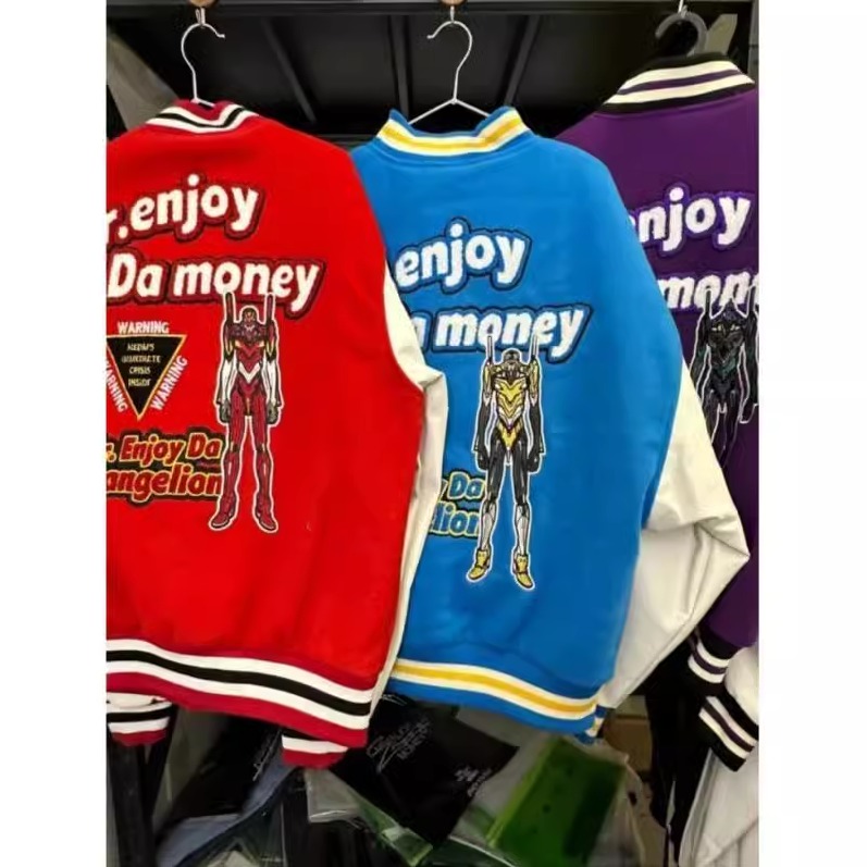 特大码300斤情侣VINTAGE外套刺绣