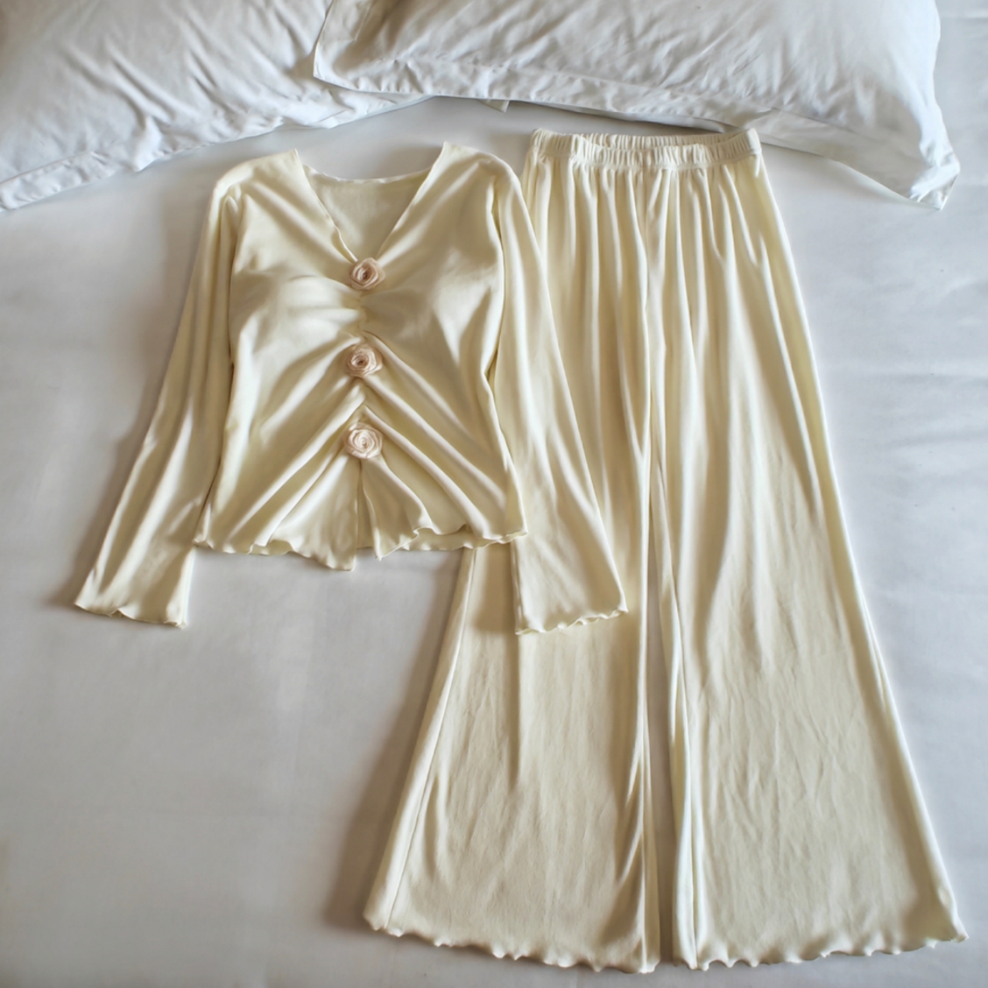 双面海岛绒睡衣女春秋冬季家居服