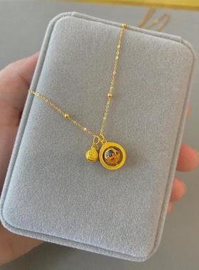 扎基拉姆有球必应项链招财接好运藏地财神国风吊坠高级感锁骨链女