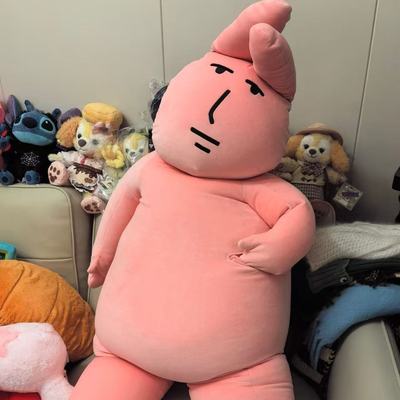 爆款搞怪粉红兔子毛绒玩