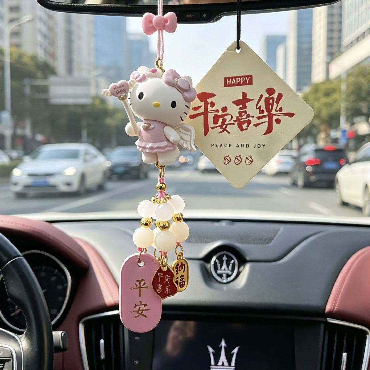 可爱HelloKitty挂件车挂汽车后视镜装饰礼物KT猫包挂饰凯蒂猫车内