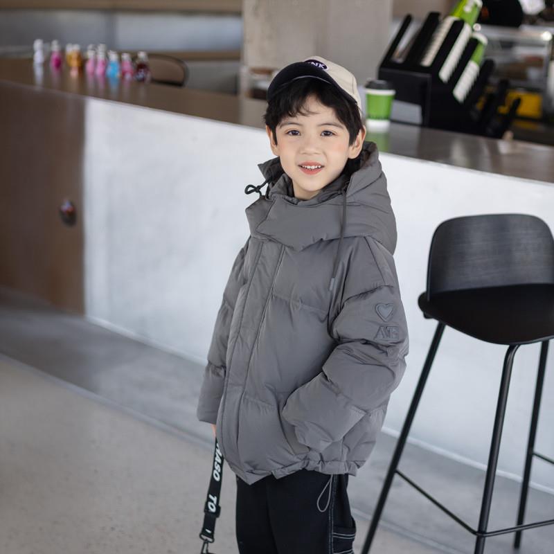 2024新款儿童羽绒服男童白鸭绒冬季宝宝连帽加厚秋冬装防风外套