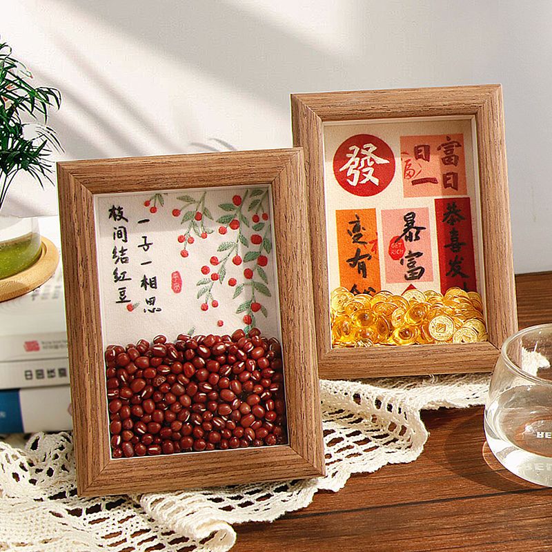 刺绣手工diy材料包简单自制立体填充相框画家居装饰摆件创意礼物图片