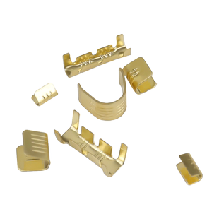 c型压线扣纯铜接线端子电线对接铜扣454A/B/C/D并线扣冷压端子