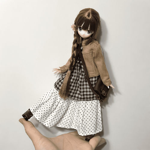 娃衣ob22米甜四ob24衣服波点裙